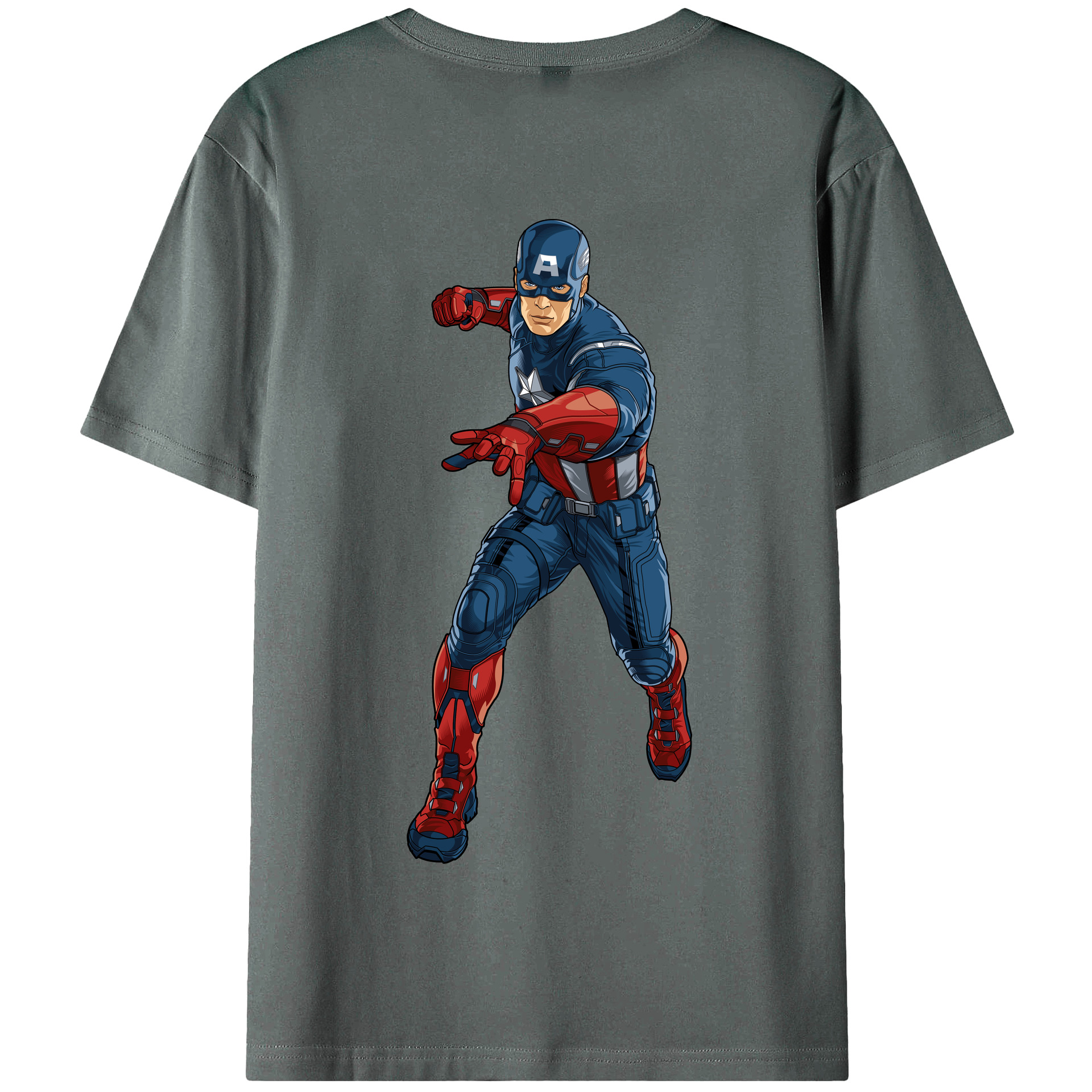 （画像用） アベンジャーズ The Avengers 綿100％半袖Tシャツ（背面プリント）
